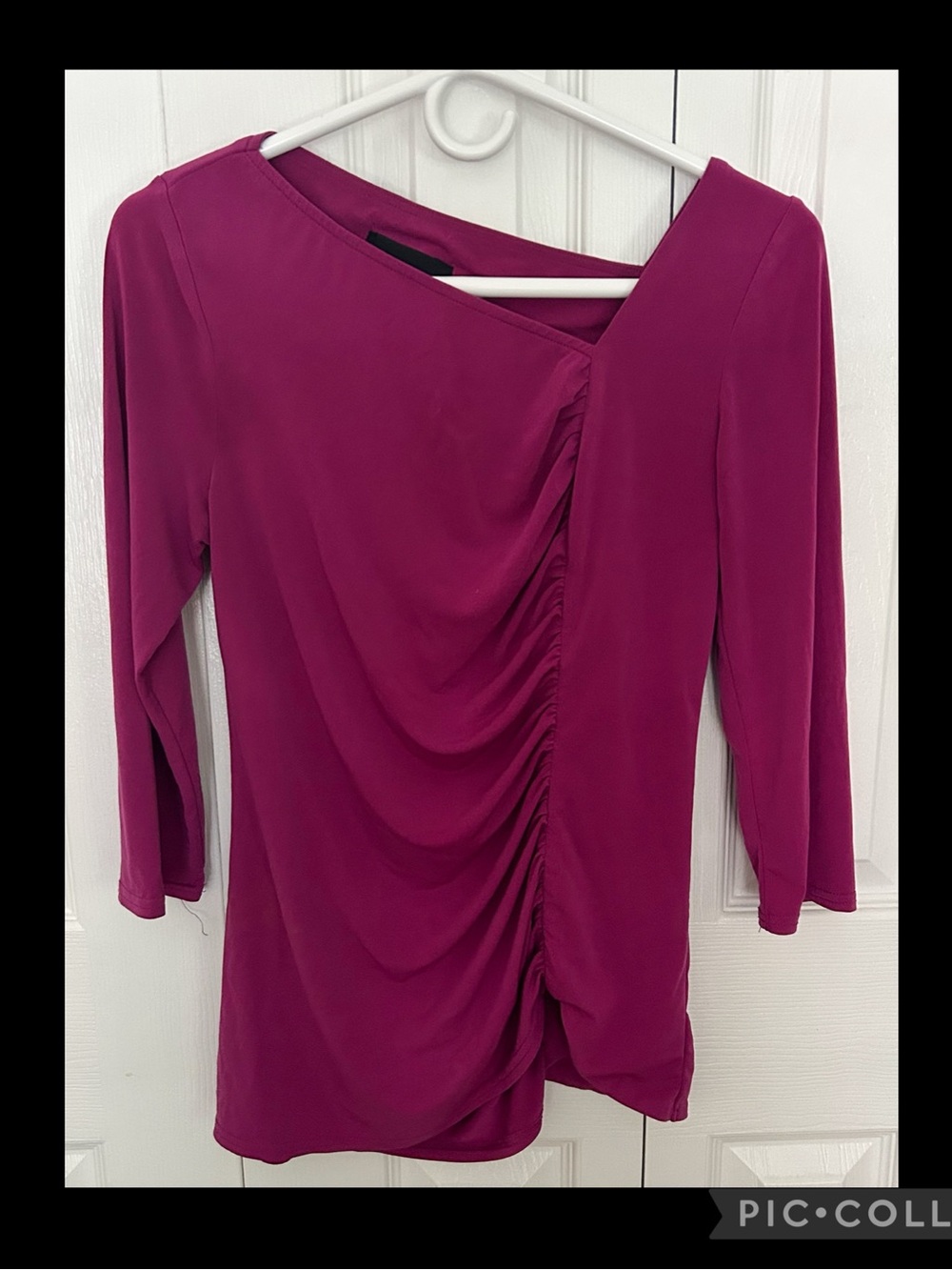 Mark Zunino Asymmetrical Ruched Top